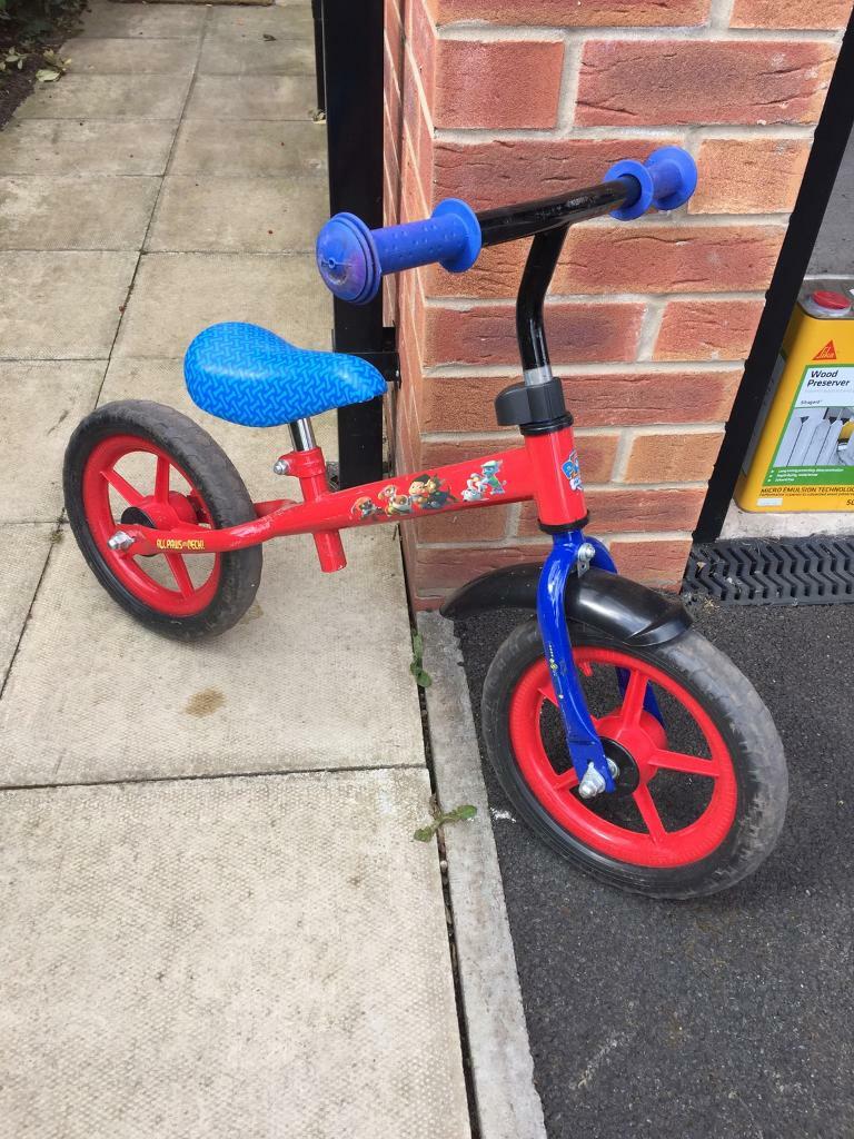 paw patrol balance bike smyths